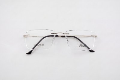 نظارة رجالية معدن مستطيل